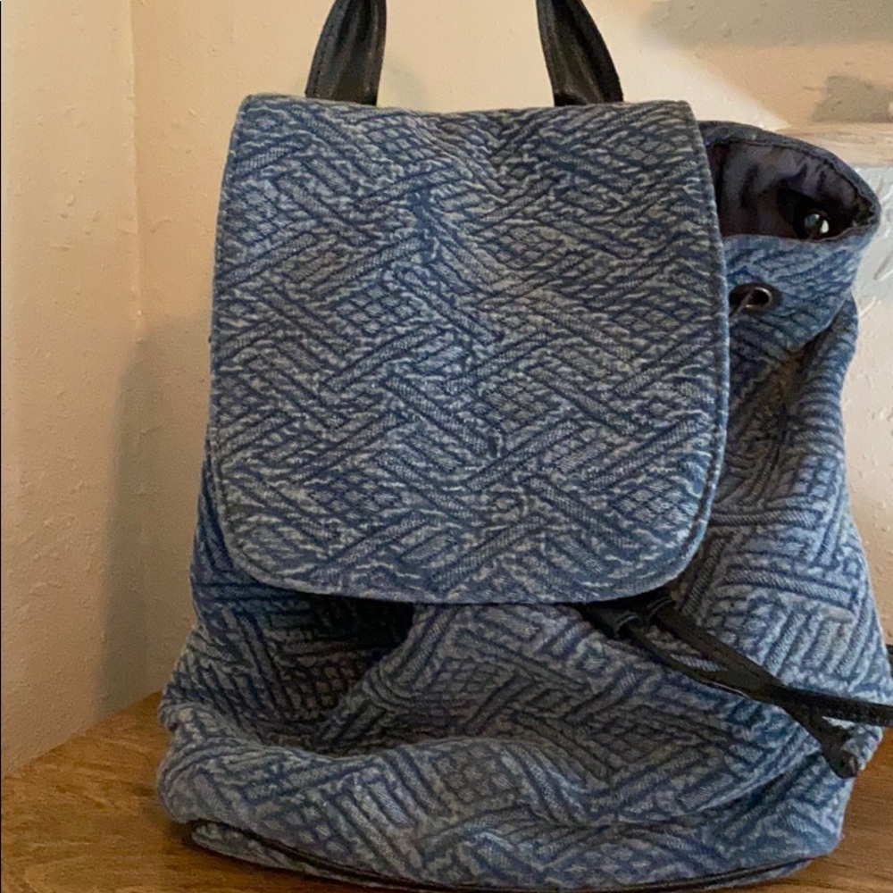 Urban outfitters ecote backpack blue textured